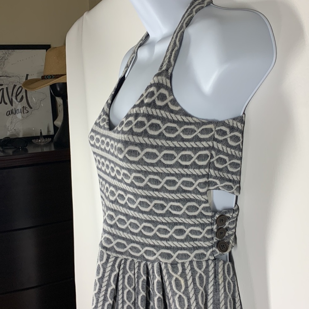 Anthropologie 9-H15 STCL Halter Crisscross Open Back Dress, S - Picture 2 of 11